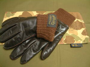 *A-10 GLOVES THE REAL McCOY*S FLYING WINTER / inspection gloves leather glove leather made real mccoy 