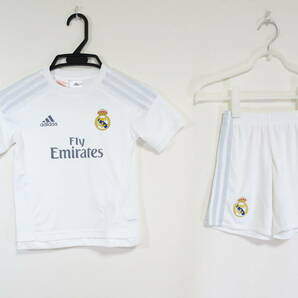 レアル・マドリード 15/16 ホーム ユニフォーム パンツ 上下セット ジュニア 110cm アディダス ADIDAS Real Madrid 子供 キッズ サッカーの画像1