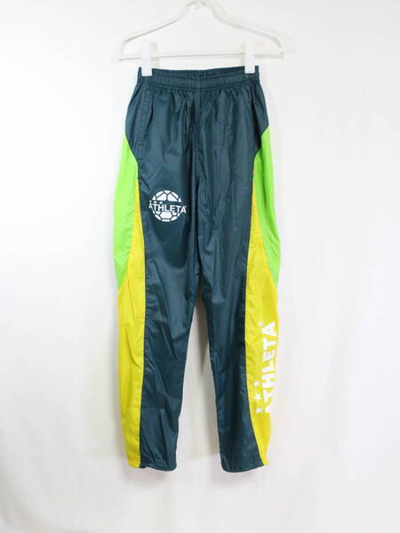 アスレタ ATHLETA トレーニングパンツ S サッカー フットサル トレーニングウェア ズボン 緑 グリーン