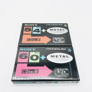  storage goods unopened goods Sony SONY CDix Ⅳ metal cassette tape 54 minute 60 minute set summarize C-60CDX4 C-54CDX4 METAL