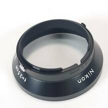 未使用品 Nikon W-NIKKOR 3.5cm F1.8 メタル レンズフード Nikon SP 2005 ニコン_画像5