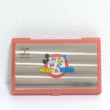 【Nintendo】ニンテンドー　GAME & WATCH　ゲームウォッチ　MICKEY & DOVALD　ミッキー&ドナルド　箱付き　取扱説明書付き　ゲーム機　(SK)_画像7