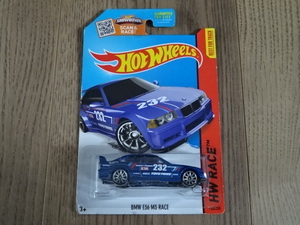 Hot WHeeLS HW BMW E36 M3 RACE 青色 ブルー ホットウィール ミニカー ミニチュアカー Toy car Miniature