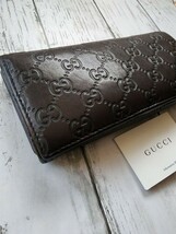 GUCCI インターロッキング　GG柄　グッチ　折り財布　長財布　人気_画像3