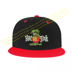 2 ラットフィンク Rat Fink アメ車 エドロス ビッグダディー 帽子 キャップ ユニセックス野球帽 ラップ ヒップホップ レッド 赤 マッスルカ