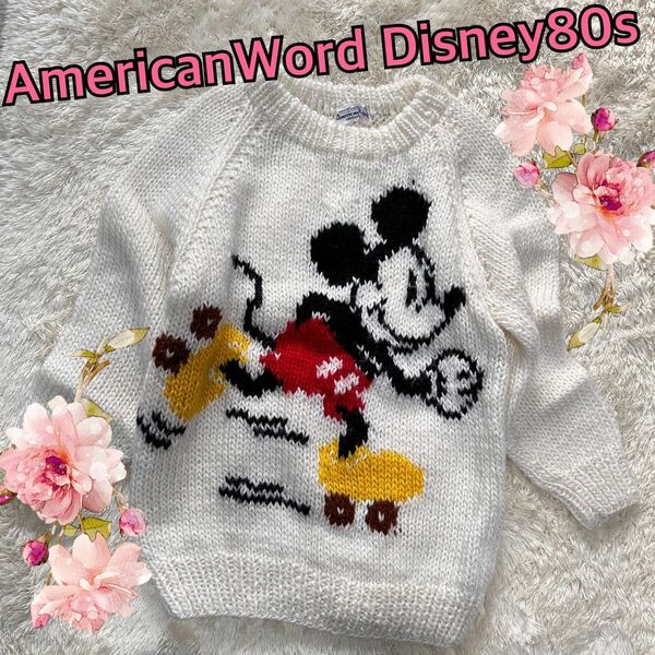 【american world】ヴィンテージ　80s disney ミッキー