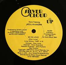 幻の... U.S.オリジナル盤☆'12　JOCELYN BROWN　／SO IN LOVE 【12インチLong Version】_画像3