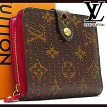 ★極美品★ ルイヴィトン Louis Vuitton モノグラム ペルフォ コンパクトジップ 財布 本物 美品 1円 M95188 定価約9万 23090202_画像1