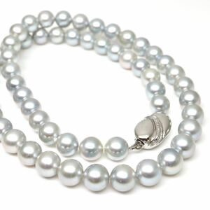 ◆アコヤ本真珠ネックレス◆J 約34.1g 約43cm 7.0-7.5mm珠 真珠 パール pearl ジュエリーjewelry necklace DH5/EA0