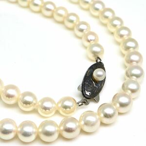 ◆アコヤ本真珠ネックレス◆J 約19.4g 約42.0cm 5.5-6.0mm珠 真珠 パール pearl ジュエリーjewelry necklace EA0/EC0