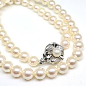 ◆アコヤ本真珠ネックレス◆J 約33.2g 約42.0cm 7.0mm珠 真珠 パール pearl ジュエリーjewelry necklace DH0/EB0