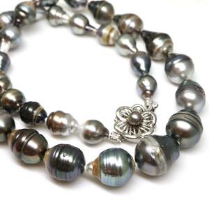 ◆南洋黒蝶真珠ネックレス◆J 約67.7g 約49.5cm 9.0-13.5mm珠 真珠 パール pearl ジュエリーjewelry necklace DI0/EC0