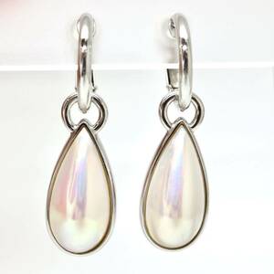 TASAKI(田崎真珠)テリ良し!!◆K14WG マベパールイヤリング◆J 約9.1g パール pearl ジュエリー earring jewelry EE6/EE6