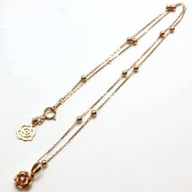 リバーシブル!!◆K18 天然ダイヤモンドネックレス◆F 約4.1g 約45.5cm 0.18ct 0.02ct diamondジュエリーjewelry necklace EC9/ED3_画像7