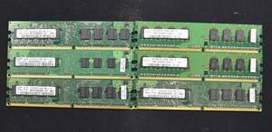 1GB 6枚組 (合計 6GB) PC2-6400 PC2-6400U DDR2-800 240pin non-ECC Unbuffered DIMM 1Rx8 HYNIX Samsung (管:SA5643