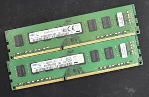 4GB 2枚組 (合計 8GB) PC3-12800 PC3-12800U DDR3-1600 240pin non-ECC Unbuffered DIMM 2Rx8(両面実装) Samsung (管:SA5657