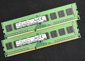 4GB 2枚組 (合計 8GB) PC3-12800 PC3-12800U DDR3-1600 240pin non-ECC Unbuffered DIMM 1Rx8 (片面実装) Samsung (管:SA5661