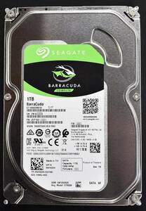 使用時間 620H (短い) Seagate Barracuda ST1000DM010 [1TB (1000GB) 7,200rpm SATA HDD 2020年製 (Cristal DiscInfo 正常状態) (管:HH2