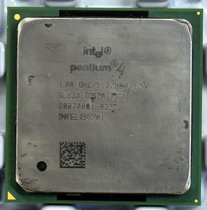 Intel Pentium 4 1.8A GHz SL63X Socket 478 (mPGA478B) FSB400 Northwood (動作確認済 中古品) (管:SAC64