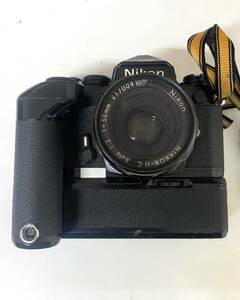 Nikon ニコン FE フィルムカメラ 一眼レフカメラ ボディ レンズ NIKKOR-HC AUTO F2 50mm 動作未確認 yt112603