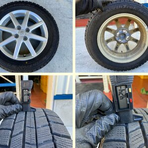 S管理74669 H24 アクア NHP10】★純正 15インチ 175/65R15 スタッドレスタイヤ 2022年製付 アルミ ホイール★5J +39 PCD100 4Hの画像6