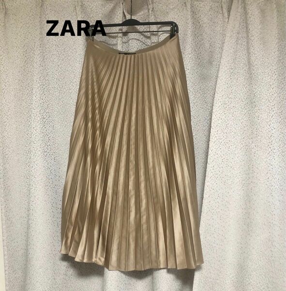 【ZARA 】ザラプリーツミディスカート　Lサイズ