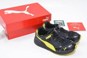 PUMA スニーカー 子供用 Speed Monster V3 ジュニア プーマ 黒×黄色 スピードモンスターV3 18.0cm ジュニアシューズ 子供用 キッズ