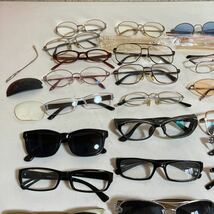 メガネ サングラス 老眼鏡など ハズキルーペ まとめて 度あり 度なし 眼鏡 伊達 カラーレンズ 現状品 めがね 30本 ブランド コレクター _画像7