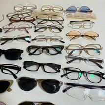 メガネ サングラス 老眼鏡など ハズキルーペ まとめて 度あり 度なし 眼鏡 伊達 カラーレンズ 現状品 めがね 30本 ブランド コレクター _画像8
