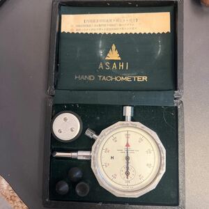 アサヒ印 時計式回転計 ハンドタコメーター 永島計器 ASAHI HAND TACHOMETER 動作未確認　現状品