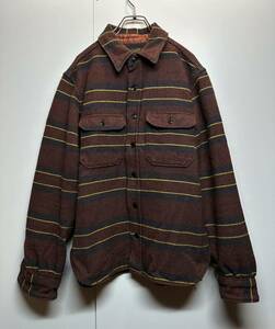 【S】tenderloin blanket shirt テンダーロイン ブランケット シャツ　ウール ボーダー 長袖 シャツ トップス T11