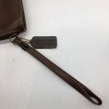 【Free】coach leather porch brownコーチ レザーポーチ オールドコーチ ブラウンT4_画像5