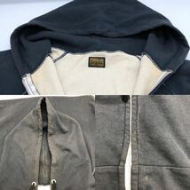 【S】TENDERLOIN ZIP PARKA NAVYテンダーロイン ジップパーカー 無地 裏地サーマル ラグラン ジップ スウェット パーカー ネイビー T9_画像8