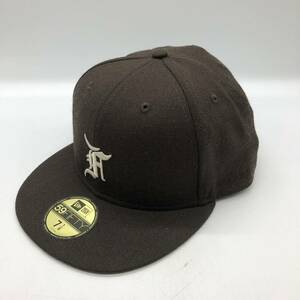 【7-7/8】NEW ERA 59FIFTY ESSENTIALS Fear of God CAP Brownニューエラ エッセンシャルズ フィアオブゴッド キャップ 茶 T13