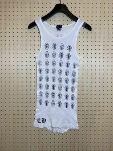 【S】CHROME HEARTS TANK TOP WHITE クロムハーツ タンクトップ ホースシュー ホワイト 白 T34