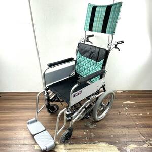 札幌発 NICK 介助用車椅子 ① オリジナル強化アルミ7003 ティルト/リクライニング機能付き ニック 北3