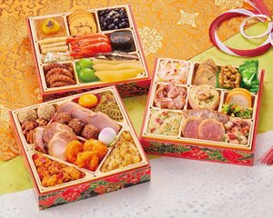 和風洋風中華風 三段重おせち 3人前 35品目 1月23日発送 PS樹脂箱 おせち料理 2024年 御節 お節 2023（11）