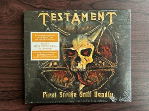 美品★TESTAMENT/テスタメント★First Strike Still Deadly/NUCLEAR BLAST2018年再発盤★MEGADETHSLAYERANTHRAXRAVENMETALLICASAXONDIOZZY