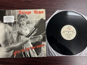 美品LP★SAVAGE GRACE/サヴェージグレイス★2nd輸入盤（1986年）★新品保護袋付★METALLICARATTDOKKENIRONMAIDENOzzyDIOMegadethACCEPT