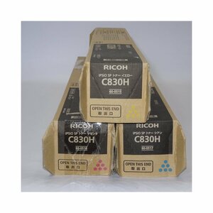 ◎◎純正 3色セット RICOH リコー IPSiO SP トナー C830H シアン マゼンタ イエロー IPSIO SP C831/C830【送料無料】NO.4596