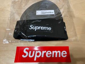 23FW Supreme New Era Box Logo Beanie Black シュプリーム ニューエラ ボックス ロゴ ビーニー ブラック 黒 ニット 帽子 キャップ