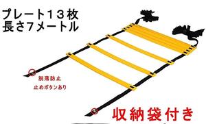送料590円 トレーニングラダー ラダートレーニング 器具 スポーツ用具 スポーツ用品 7m プレート13枚 こども に 室内 屋外 陸上