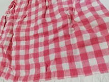 【激安!!】 ノースリーブ ピンク チェック ベビー服 子供服 70cm 女の子 トップス レース_画像6