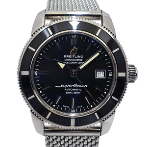 [Sakae] Breitling Breitling Super Ocean Heritage 42 A17321 Black SS Men's Automatic Watch Man