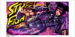 送料無料 Rockin’ Jelly Bean Street Fighter V JURI / ロッキンジェリービーン シルクスクリーンポスター ストリートファイター ジュリ P