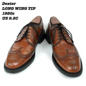 Dexter Long Wing Tip Shoes 1980s US9.5C Vintage デクスター ロングウィングチップ レザーシューズ 革靴 1980年代 27.5cm ヴィンテージ
