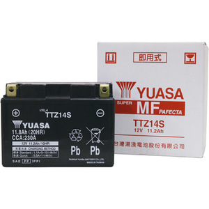 台湾ユアサ(タイワンユアサ) バイク バッテリー TTZ14S (YTZ14S 互換)液同梱 液別 密閉型MFバッテリー