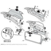 SHAD(シャッド) バイク 収納・BOX 4Pシステムフィッティングキット BMW R1200GS/ADVENTURE(13-18)/R1250GS/ADVENTURE(19-20) W0G_画像5