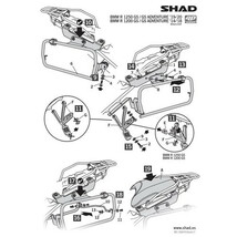 SHAD(シャッド) バイク 収納・BOX 4Pシステムフィッティングキット BMW R1200GS/ADVENTURE(13-18)/R1250GS/ADVENTURE(19-20) W0G_画像6
