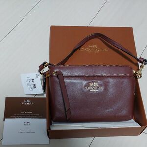 最終お値下げ☆COACH　マディソンレザー　ダブルジップ　リストレット